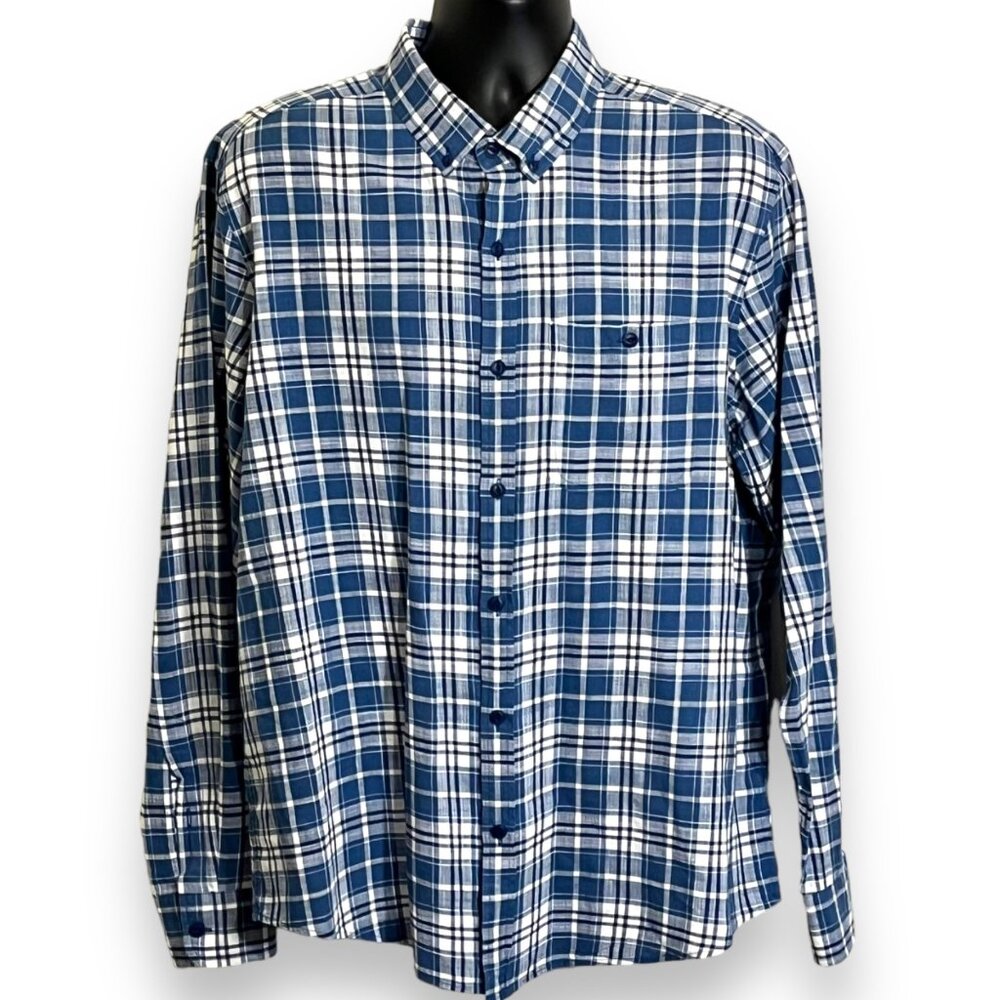 Vineyard Vines Mens‎ Button Shirt XL Slim Longsore Plaid Nautical Preppy Coastal